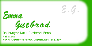 emma gutbrod business card